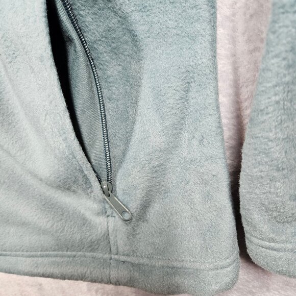 Columbia Fleece full zip jacket Mens XXL Blue zip pockets high neck Outdoor Gorp - Picture 5 of 13